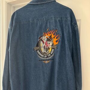 Men’s Harley Davidson Long Sleeve Demin Shirt